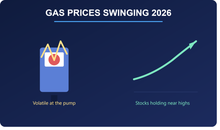 Gas Prices Swinging 2026: Why Stocks Are Still Near Highs Despite the Volatility