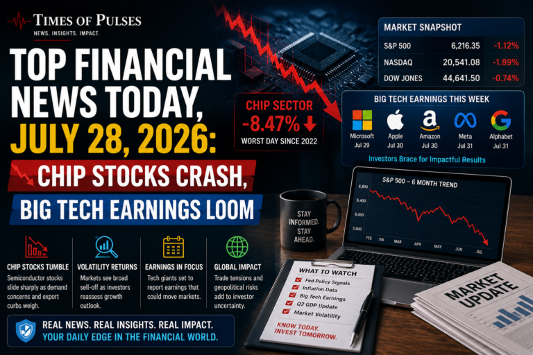 Top Financial News Today, July 28, 2026: Chip Stocks Crash, Big Tech Earnings Loom