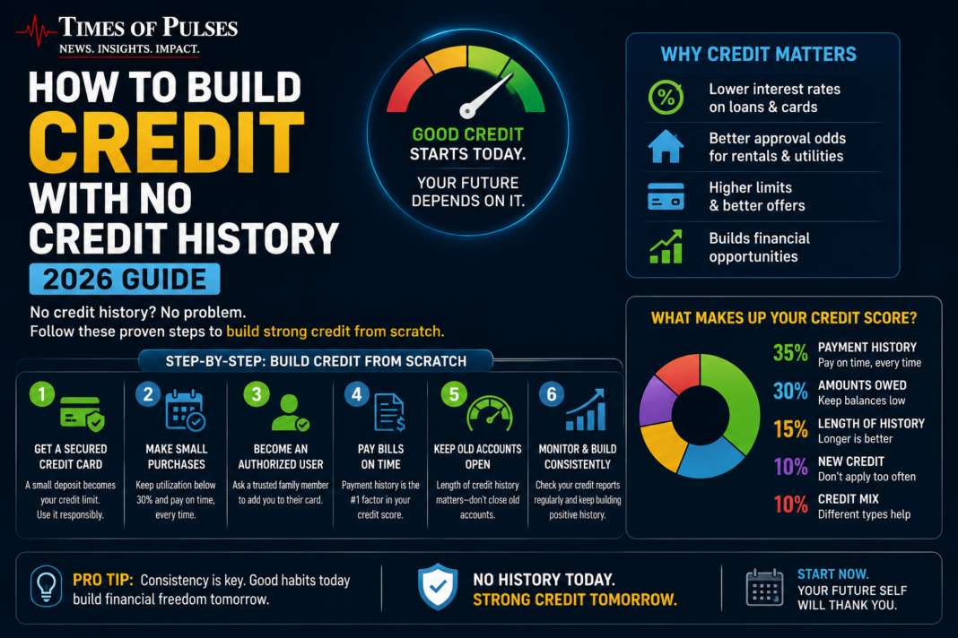 How to Build Credit With No Credit History (2026 Guide)