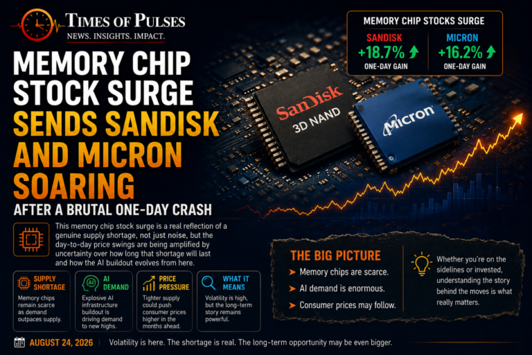 Memory Chip Stock Surge Sends Sandisk and Micron Soaring After a Brutal One-Day Crash