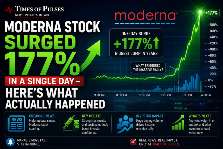 Moderna Stock Surged 177% in a Single Day — Here’s What Actually Happened
