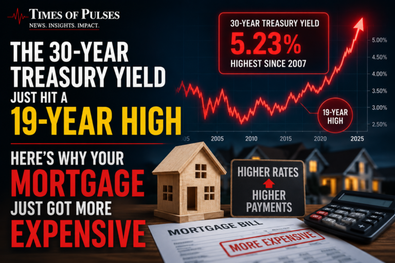 The 30-Year Treasury Yield Just Hit a 19-Year High — Here’s Why Your Mortgage Just Got More Expensive