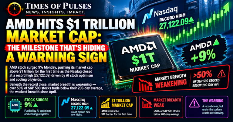 AMD Hits $1 Trillion Market Cap: The Milestone That’s Hiding a Warning Sign