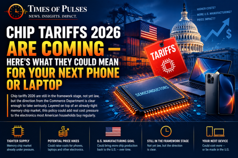 Chip Tariffs 2026 Are Coming — Here’s What They Could Mean for Your Next Phone or Laptop