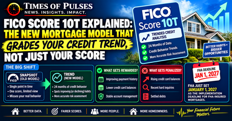 FICO Score 10T Explained: The New Mortgage Model That Grades Your Credit Trend, Not Just Your Score
