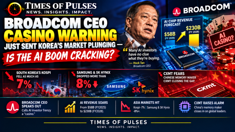 Broadcom CEO Casino Warning Just Sent Korea’s Market Plunging — Is the AI Boom Cracking?
